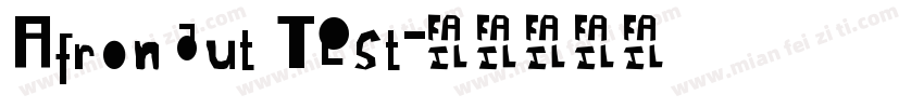 Afronaut Test字体转换